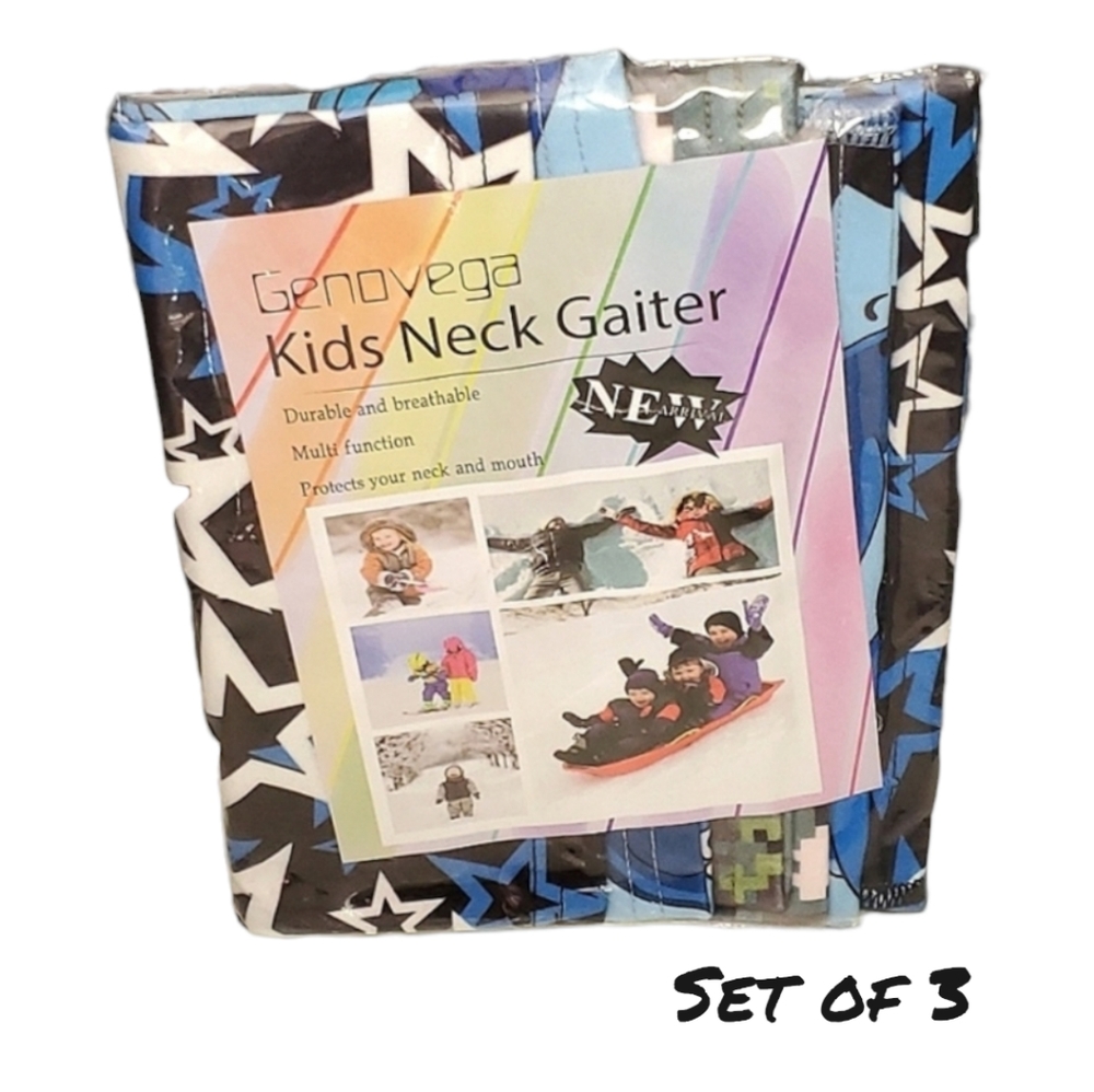 Genovega Kids Neck Gaiter - Pack of 3